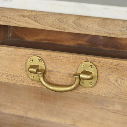 Isola da cucina rustica con piano in marmo