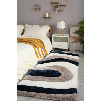 Tappeto dal design astratto Mateos Shag