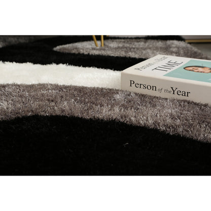 Tappeto dal design astratto Mateos Shag