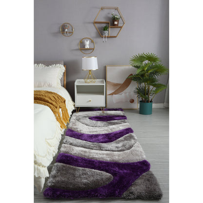 Tappeto dal design astratto Mateos Shag