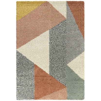 Tappeto Merril Mid-Century Modern Color Block Shag