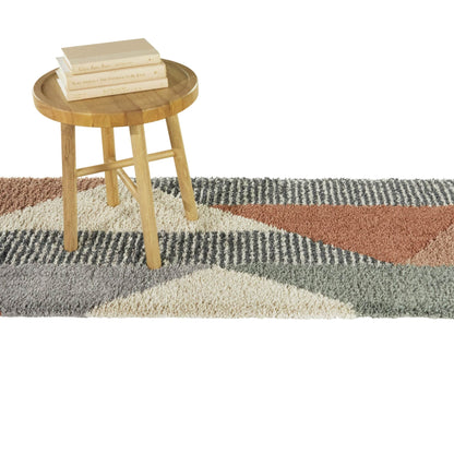 Tappeto Merril Mid-Century Modern Color Block Shag