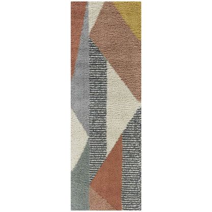 Tappeto Merril Mid-Century Modern Color Block Shag