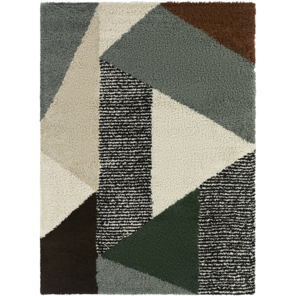Tappeto Merril Mid-Century Modern Color Block Shag
