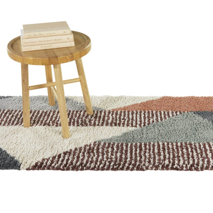 Tappeto Merril Mid-Century Modern Color Block Shag