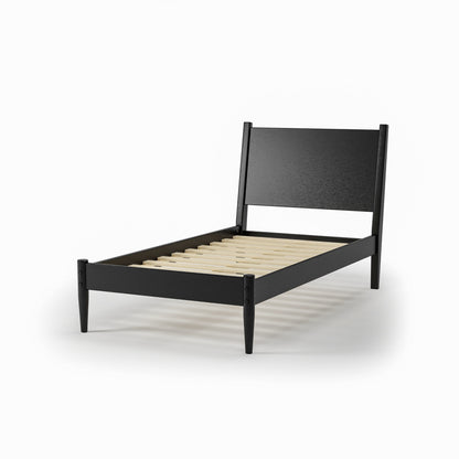 Letto a pannelli di metà secolo