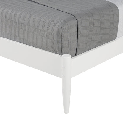 Letto a pannelli di metà secolo