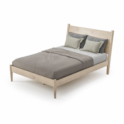 Letto a pannelli di metà secolo