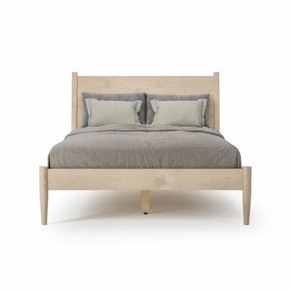 Letto a pannelli di metà secolo