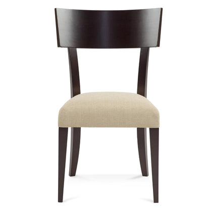 Sedia laterale imbottita Klismos di metà secolo