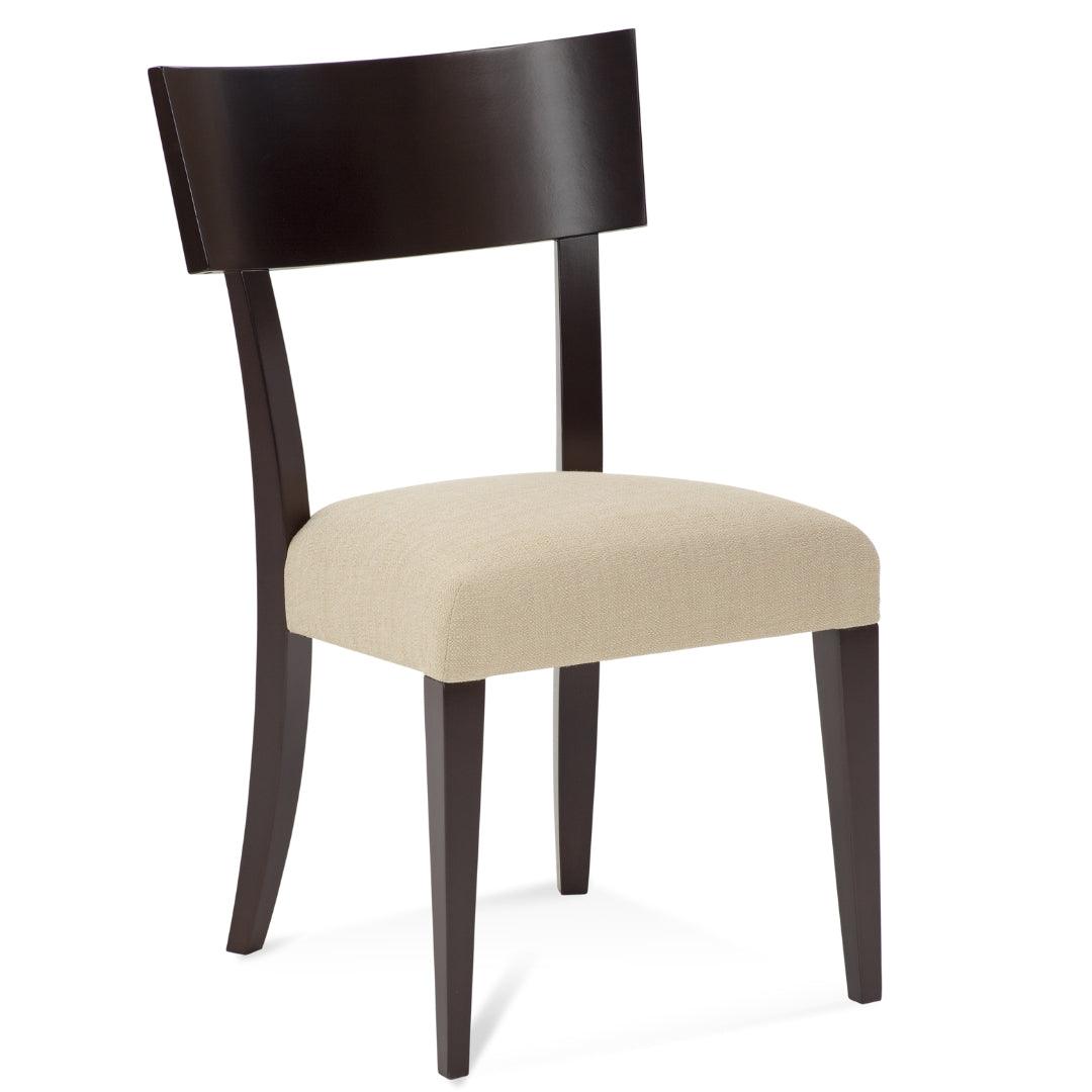 Sedia laterale imbottita Klismos di metà secolo