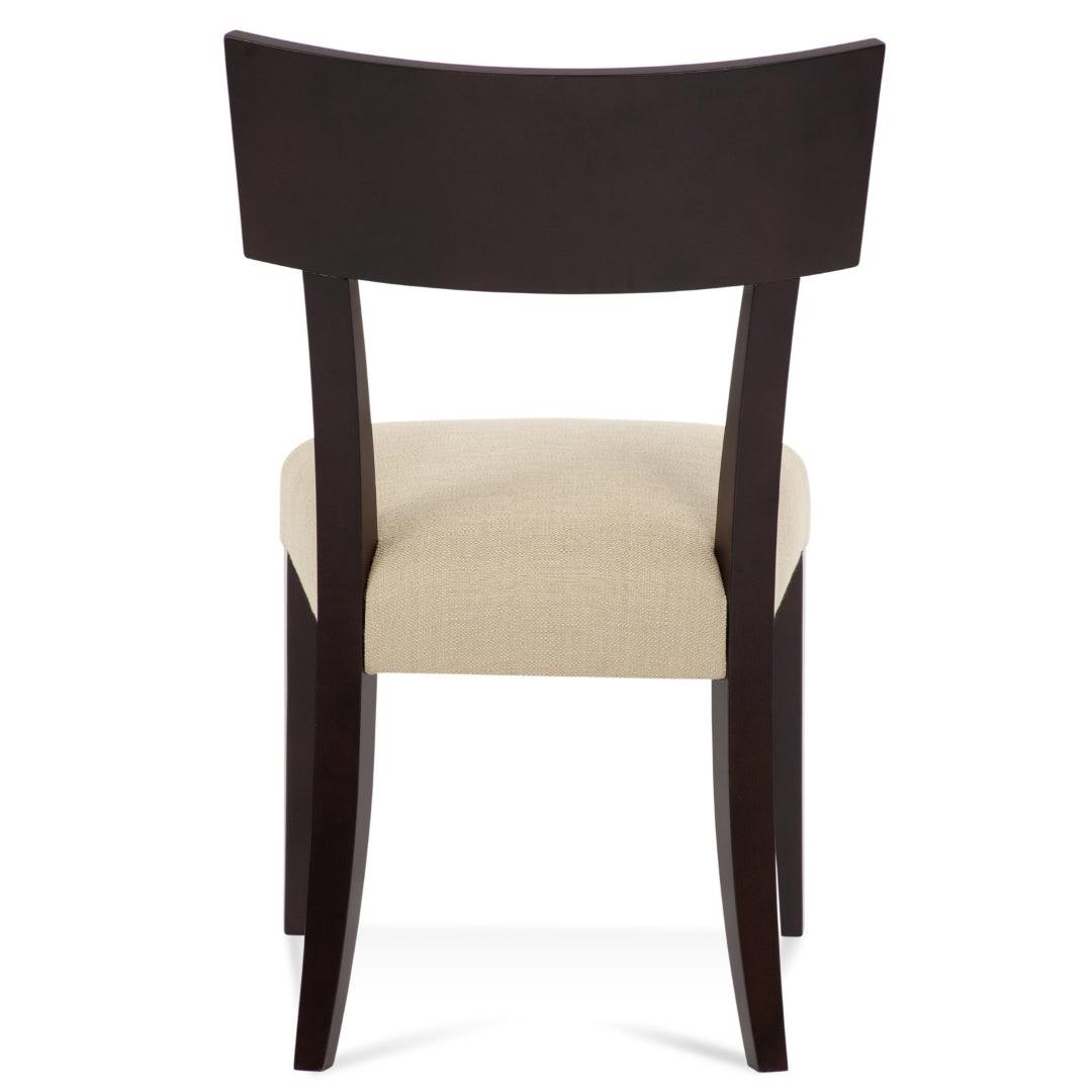 Sedia laterale imbottita Klismos di metà secolo