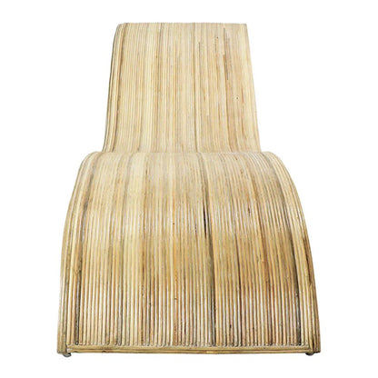 Sdraio in rattan di metà secolo