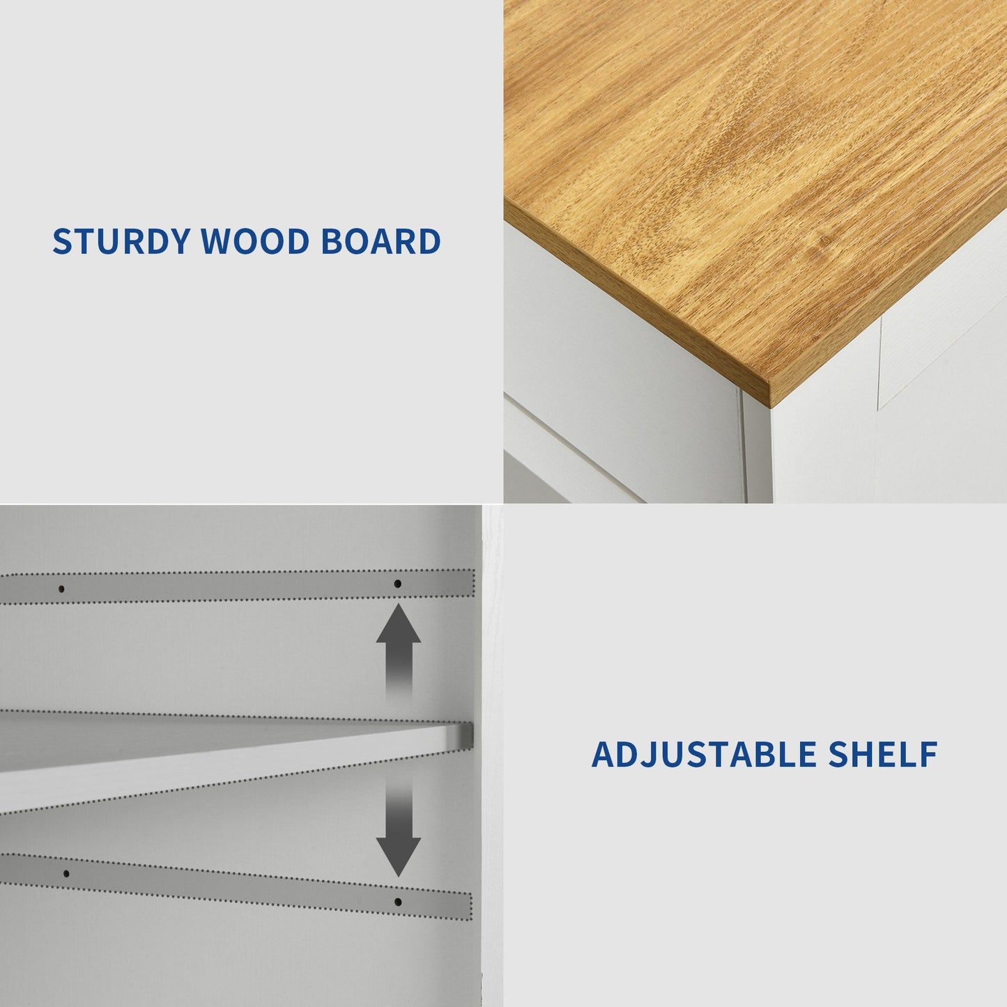 Carrello da cucina portatile con isola mobile da cucina Moasis da 53 pollici