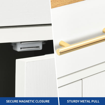 Carrello da cucina portatile con isola mobile da cucina Moasis da 53 pollici