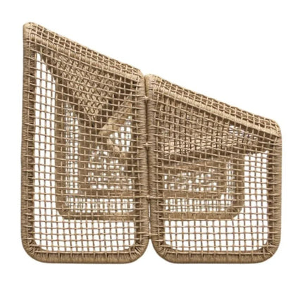 Divano moderno intrecciato per esterni