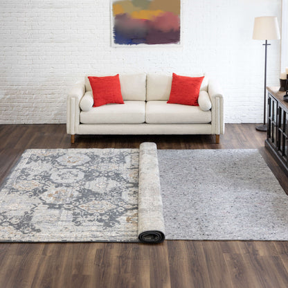 Mohawk Home Tappetino antiscivolo in feltro spesso 3/8 di pollice, reversibile - Grigio