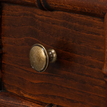 Comò in bambù con piano in porcellana nera