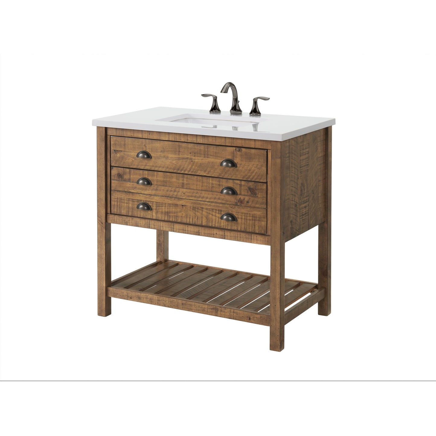 Mobile bagno singolo Monterey 37 Farmhouse con piano