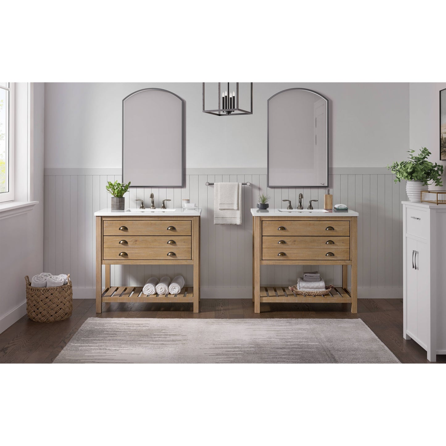 Mobile bagno singolo Monterey 37 Farmhouse con piano