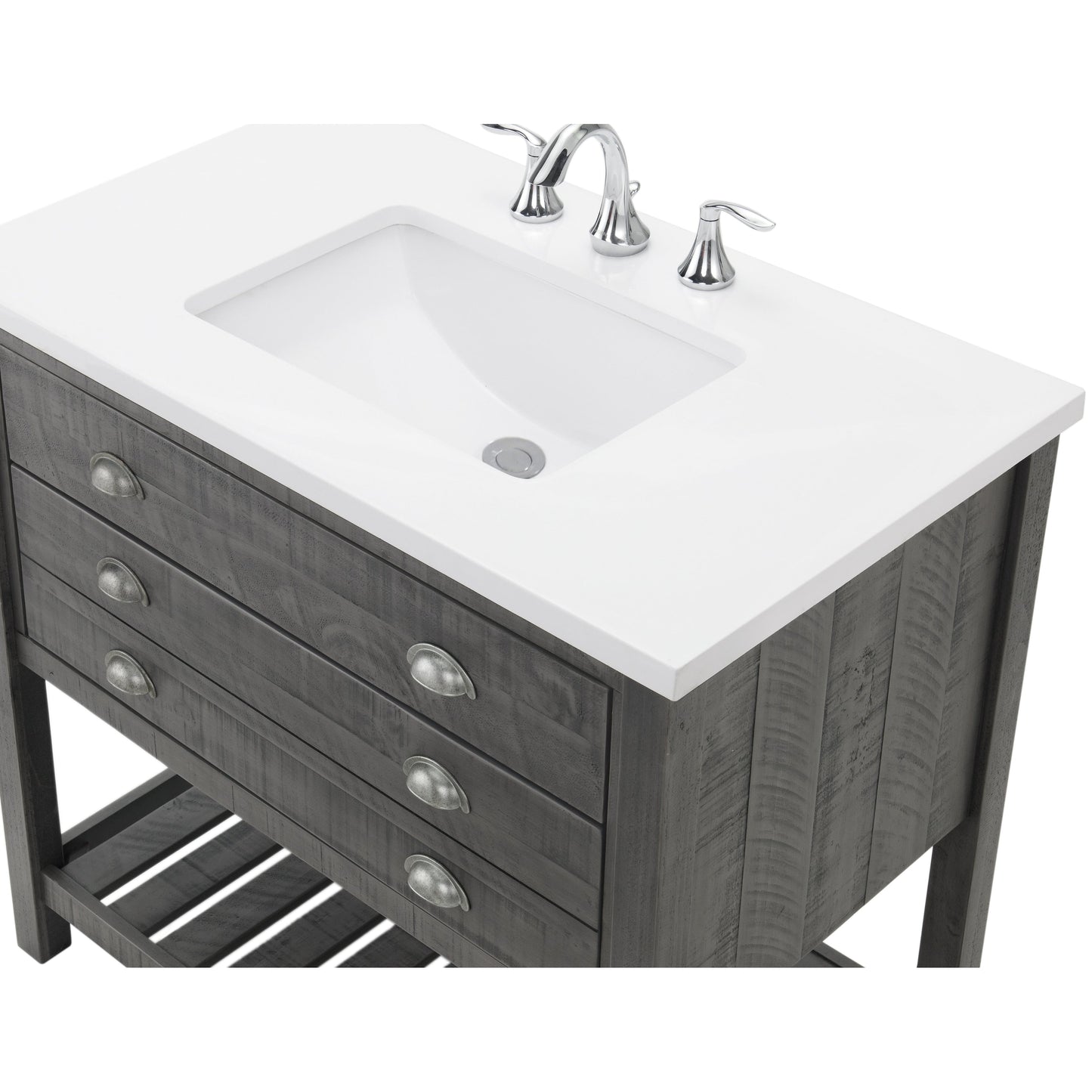 Mobile bagno singolo Monterey 37 Farmhouse con piano