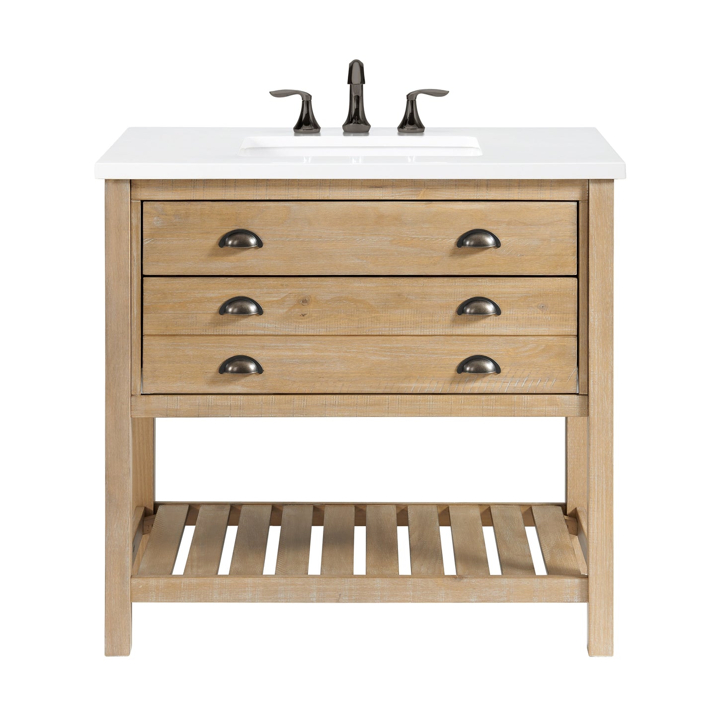 Mobile bagno singolo Monterey 37 Farmhouse con piano