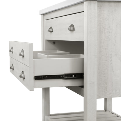 Mobile bagno singolo Monterey 37 Farmhouse con piano