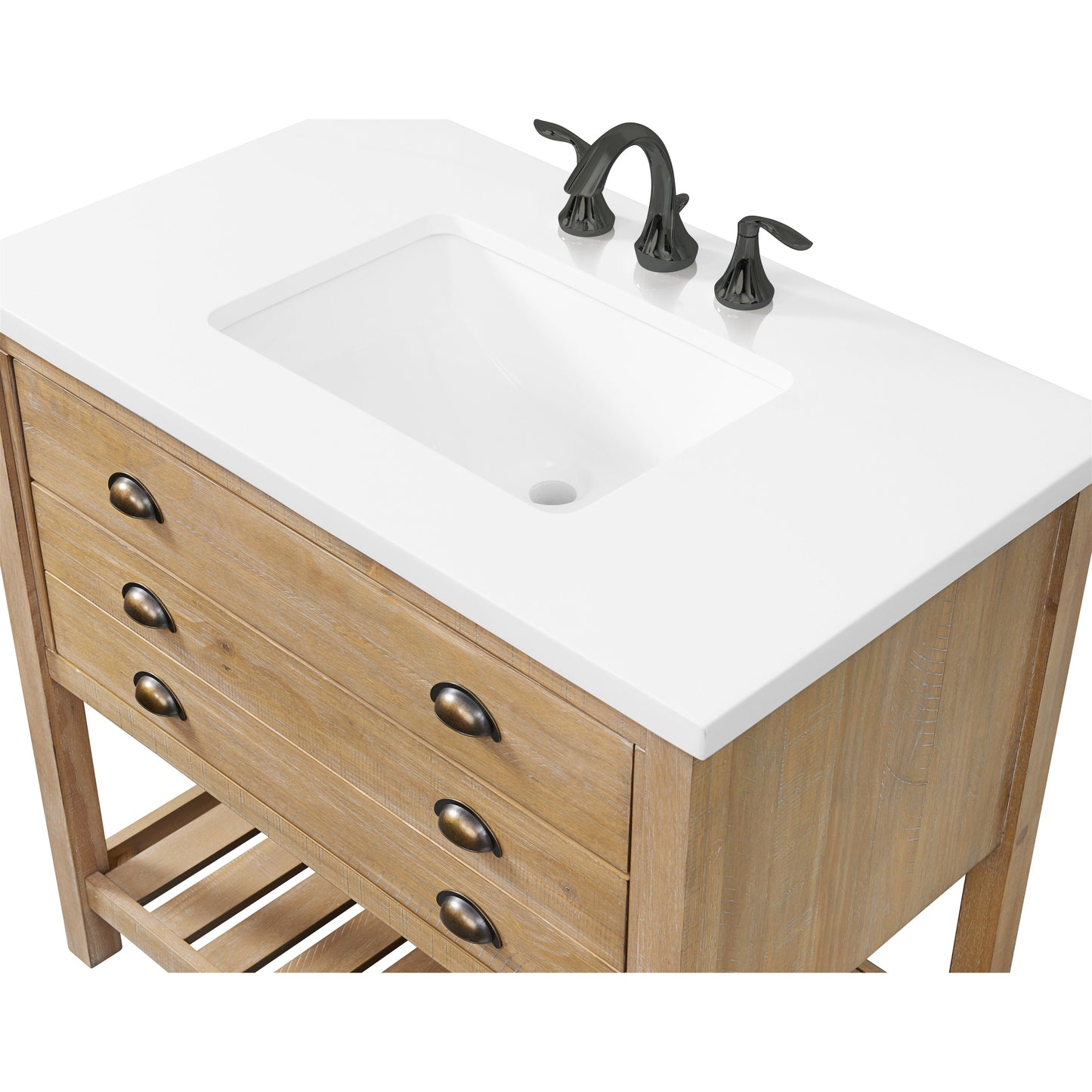 Mobile bagno singolo Monterey 37 Farmhouse con piano