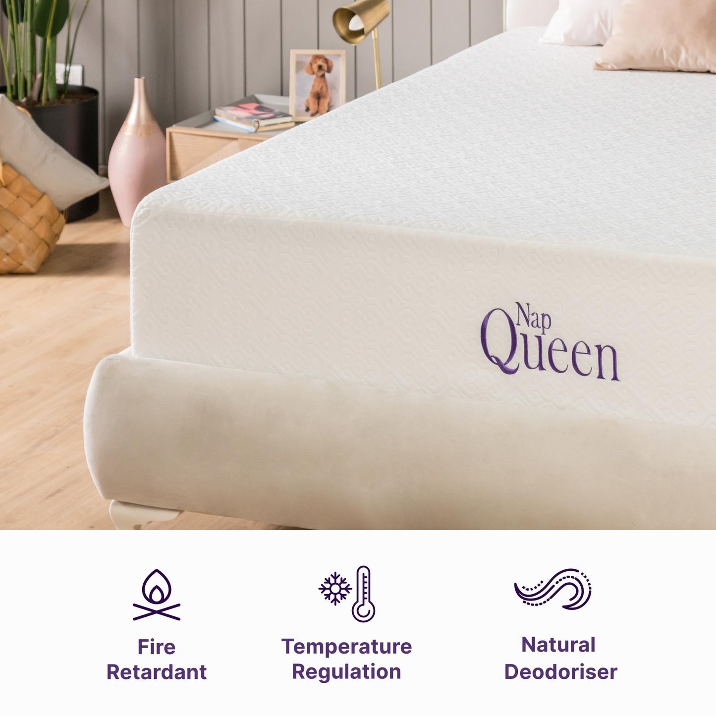 Materasso in memory foam con gel rinfrescante NapQueen Elizabeth 10