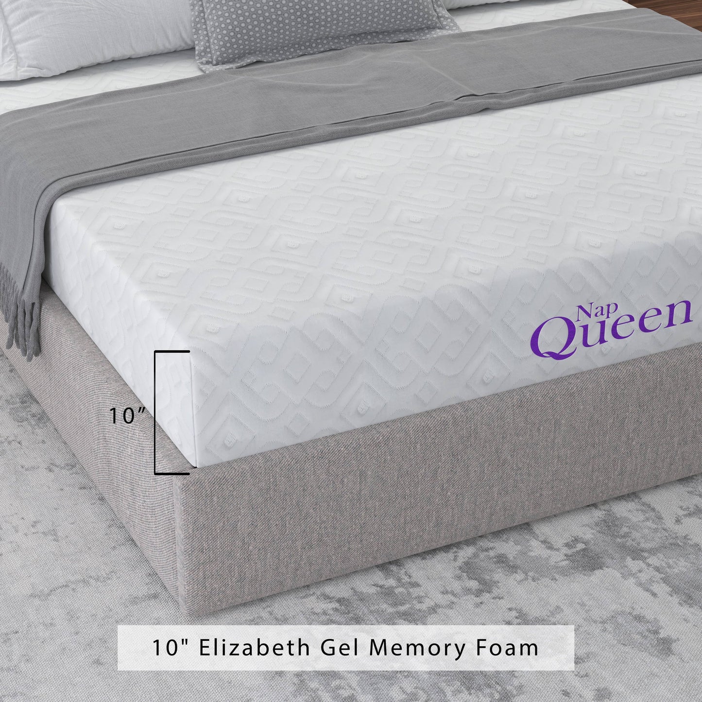 Materasso in memory foam con gel rinfrescante NapQueen Elizabeth 10