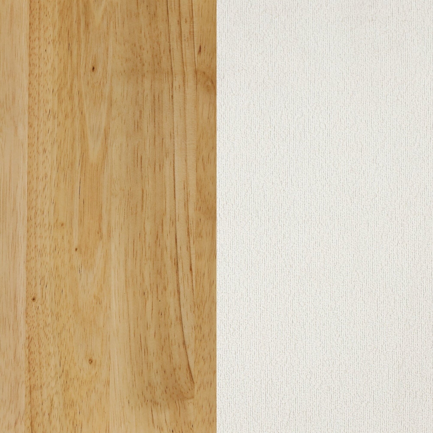 Sgabello da bar moderno Gracie, sedia imbottita in bouclé e gambe in legno spazzolato