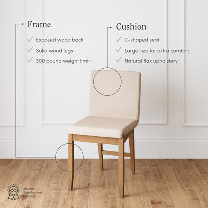 Sgabello da bar moderno Gracie, sedia imbottita in bouclé e gambe in legno spazzolato