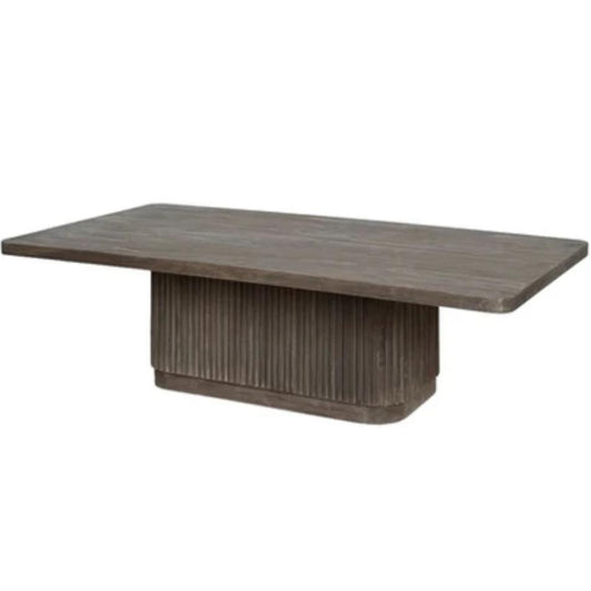 Tavolino da caffè di transizione con scanalature