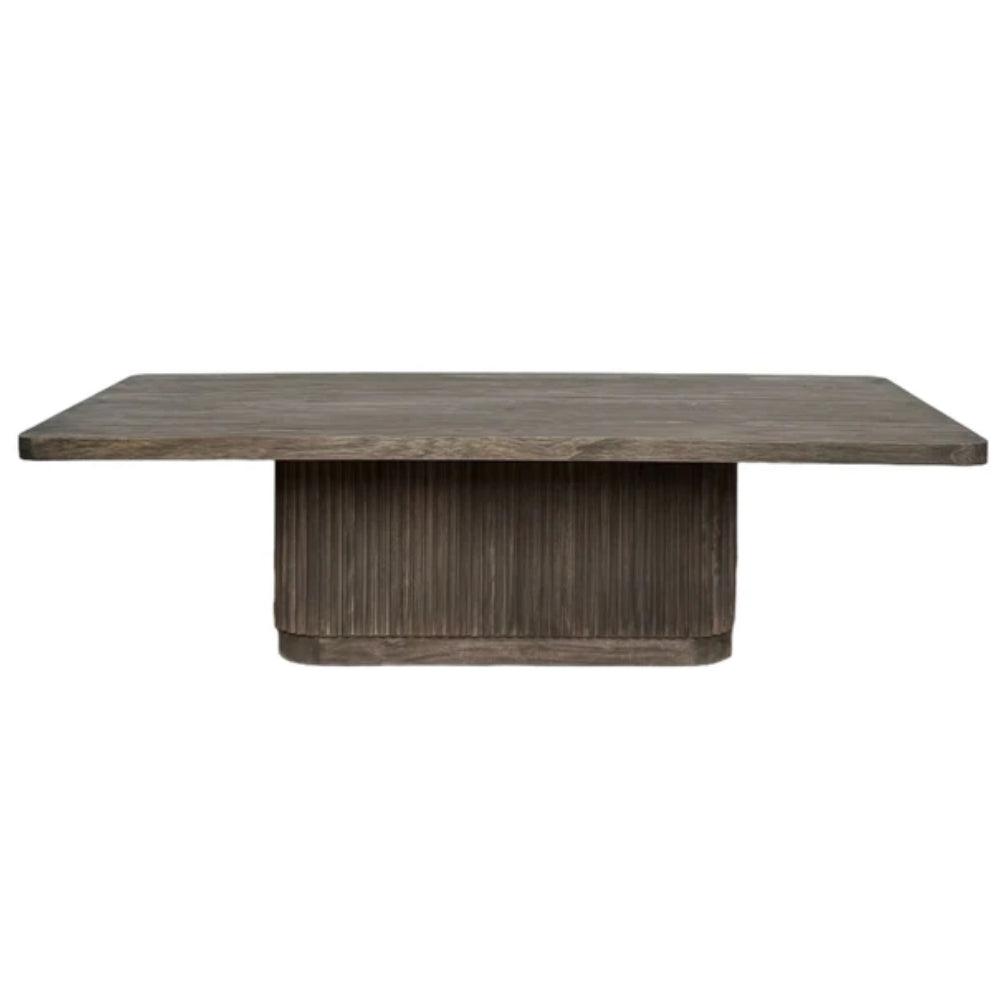 Tavolino da caffè di transizione con scanalature