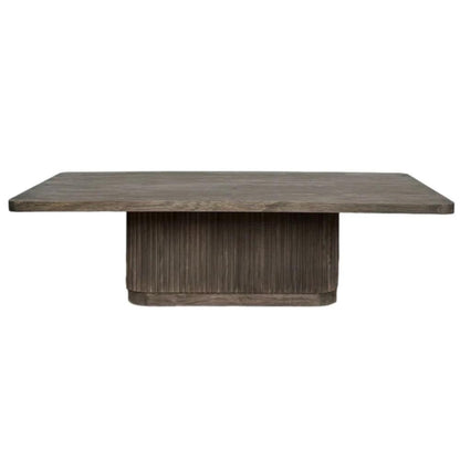 Tavolino da caffè di transizione con scanalature