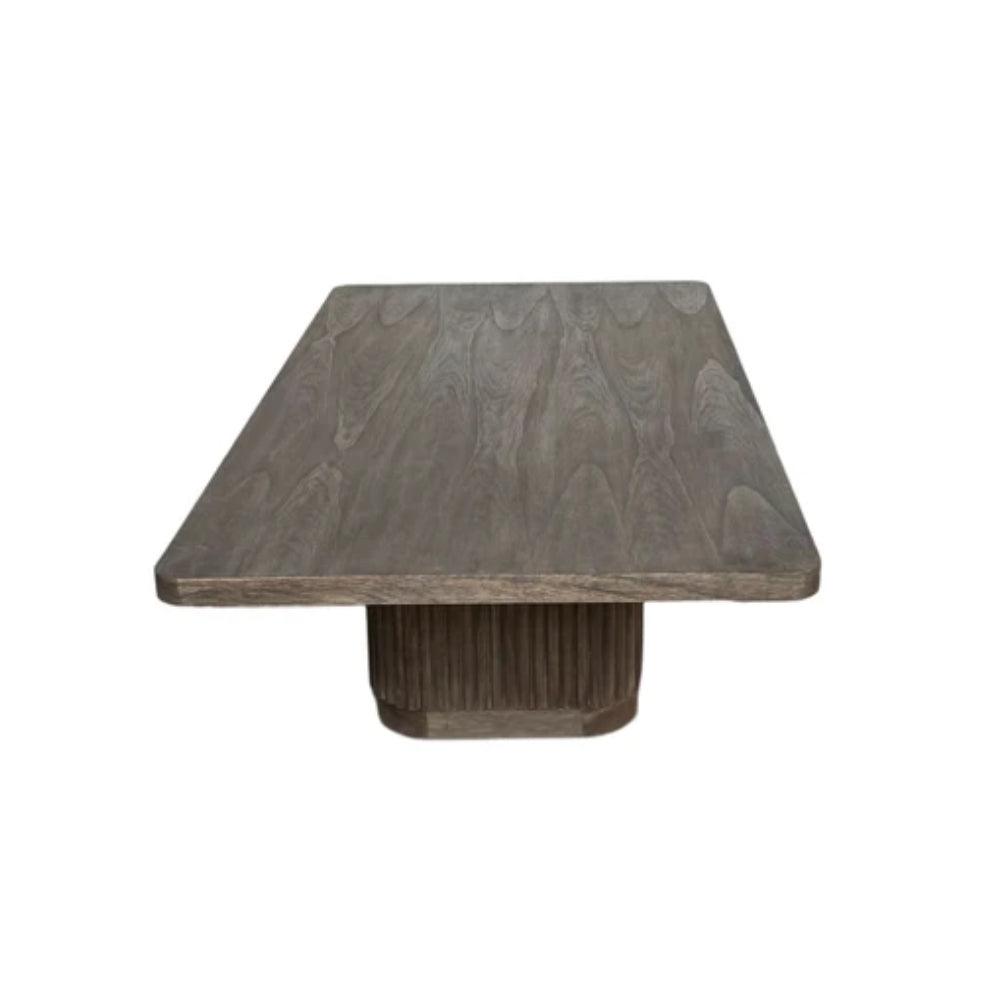 Tavolino da caffè di transizione con scanalature