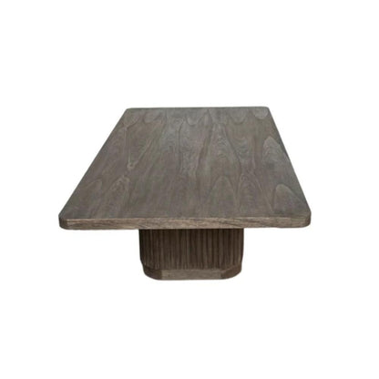 Tavolino da caffè di transizione con scanalature