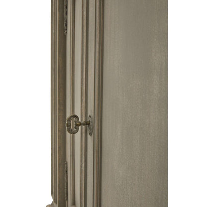 Credenza a mezzaluna in legno affumicato naturale