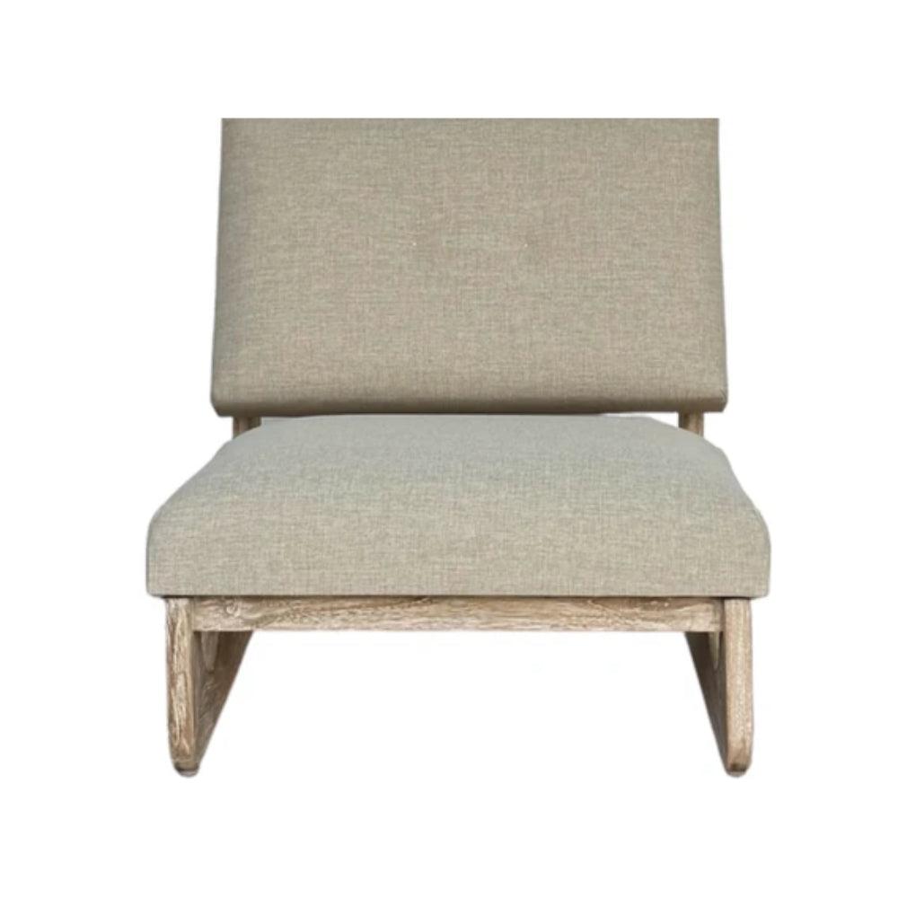 Poltrona lounge sbiancata Natural Curve 