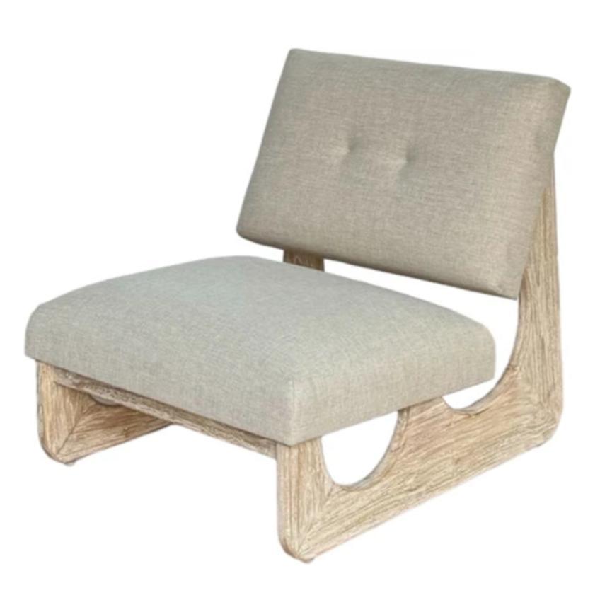 Poltrona lounge sbiancata Natural Curve 