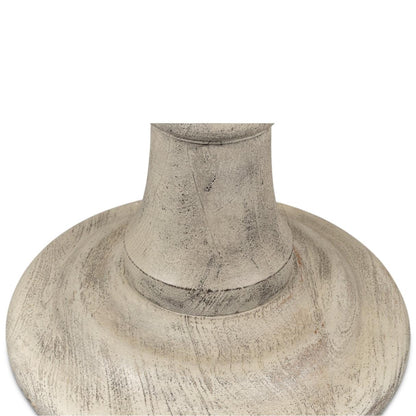 Tavolo con piedistallo statuario in stile anticato