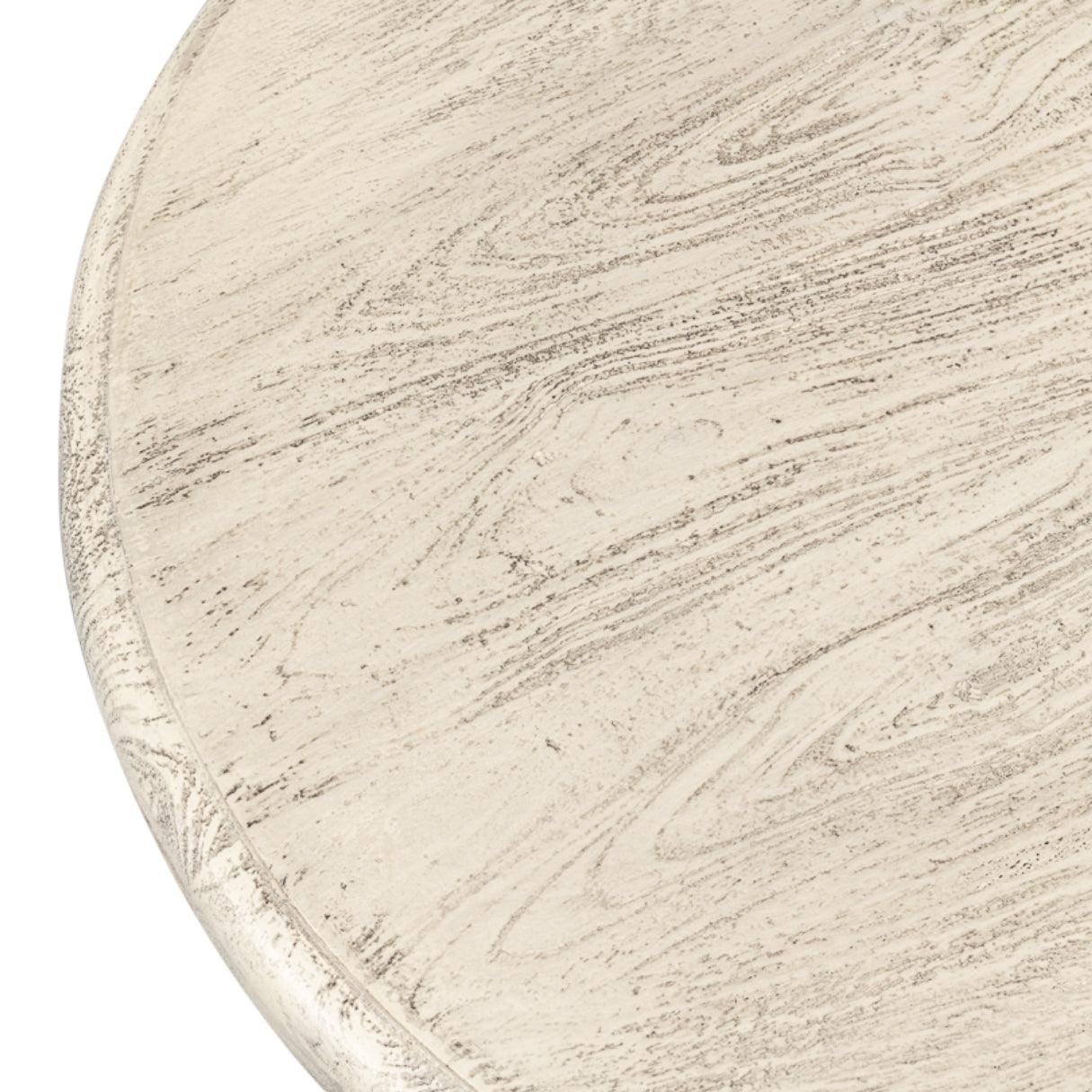 Tavolo con piedistallo statuario in stile anticato