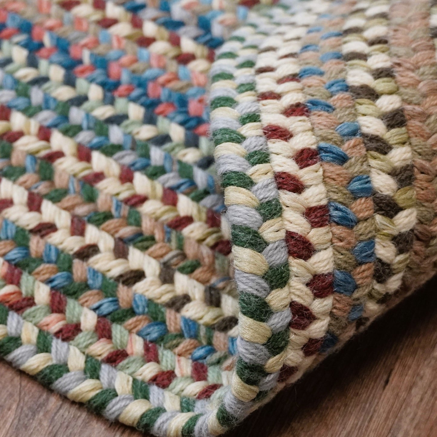 Tappeto in lana multicolore Colonial Mills New England Braid