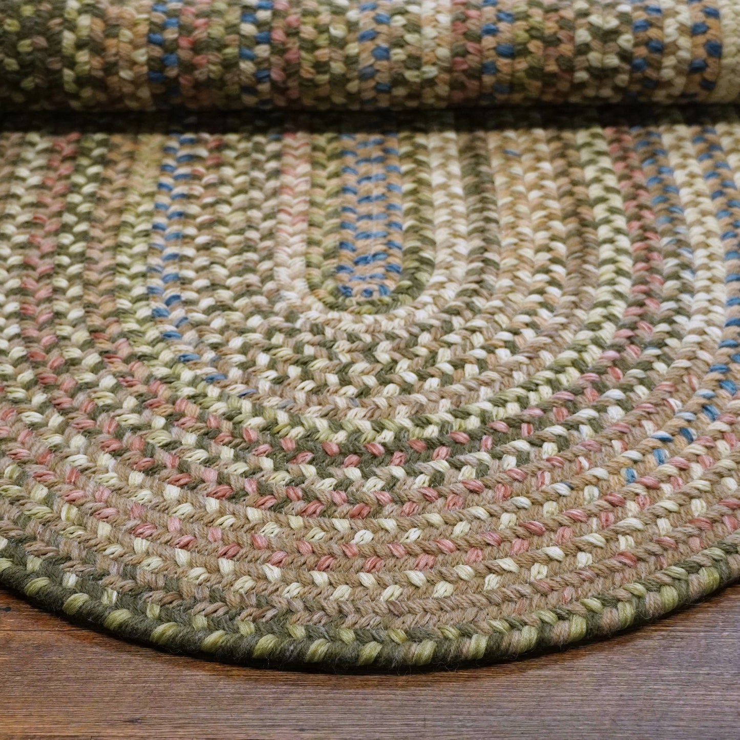 Tappeto in lana multicolore Colonial Mills New England Braid
