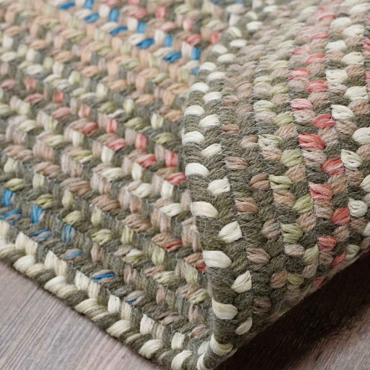 Tappeto in lana multicolore Colonial Mills New England Braid