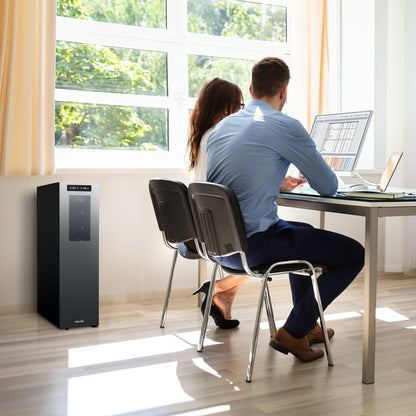 Frigorifero per vino Newair Shadow-T Series, doppia zona di temperatura per 18 bottiglie, indipendente, termoelettrico, controllo digitale