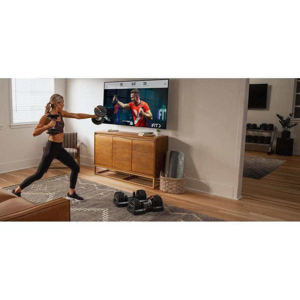 Set di manubri NordicTrack da 55 libbre con selezione del peso