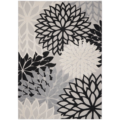 Tappeto da interno/esterno Nourison Alice con motivo floreale blu