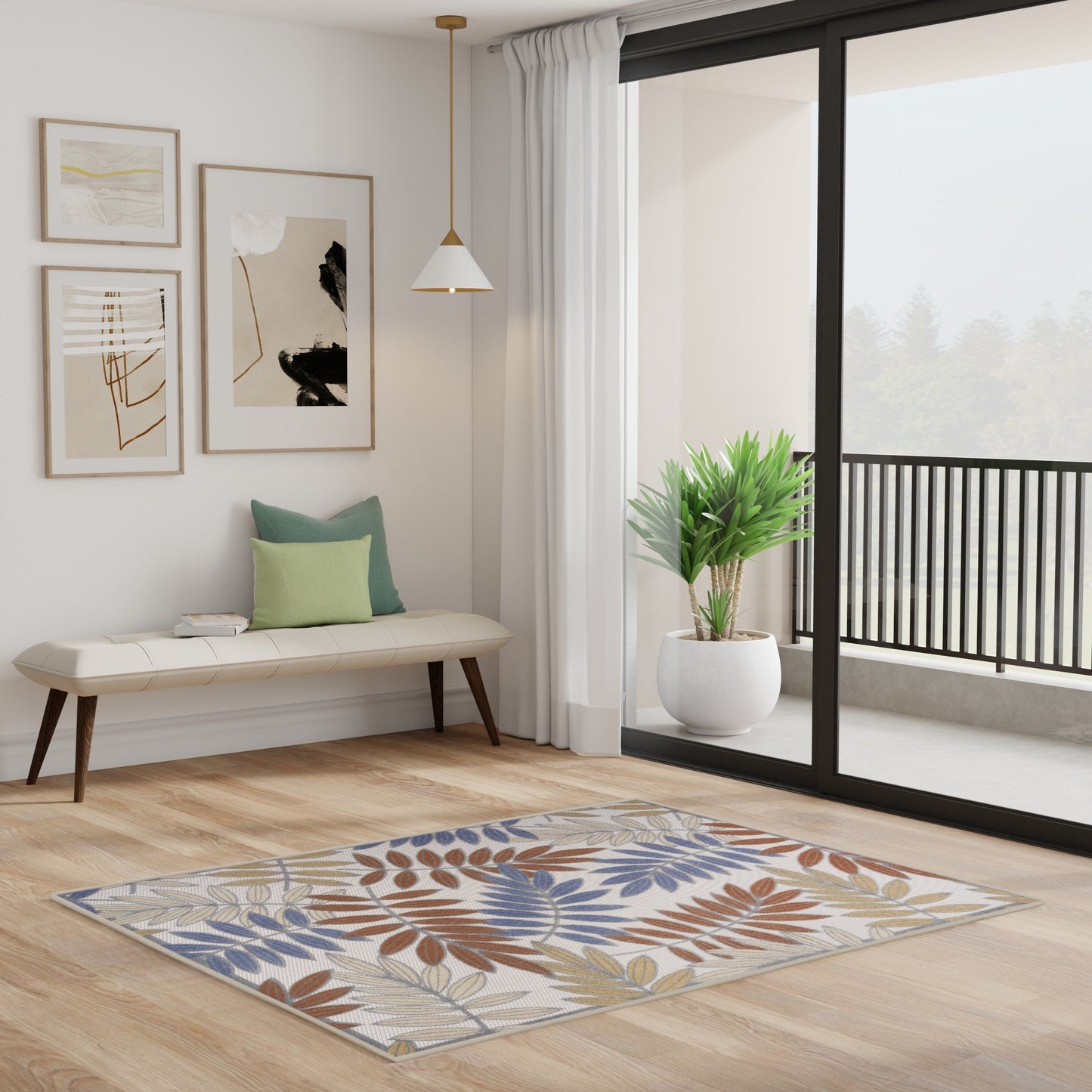 Tappeto floreale per interni/esterni Nourison Alice