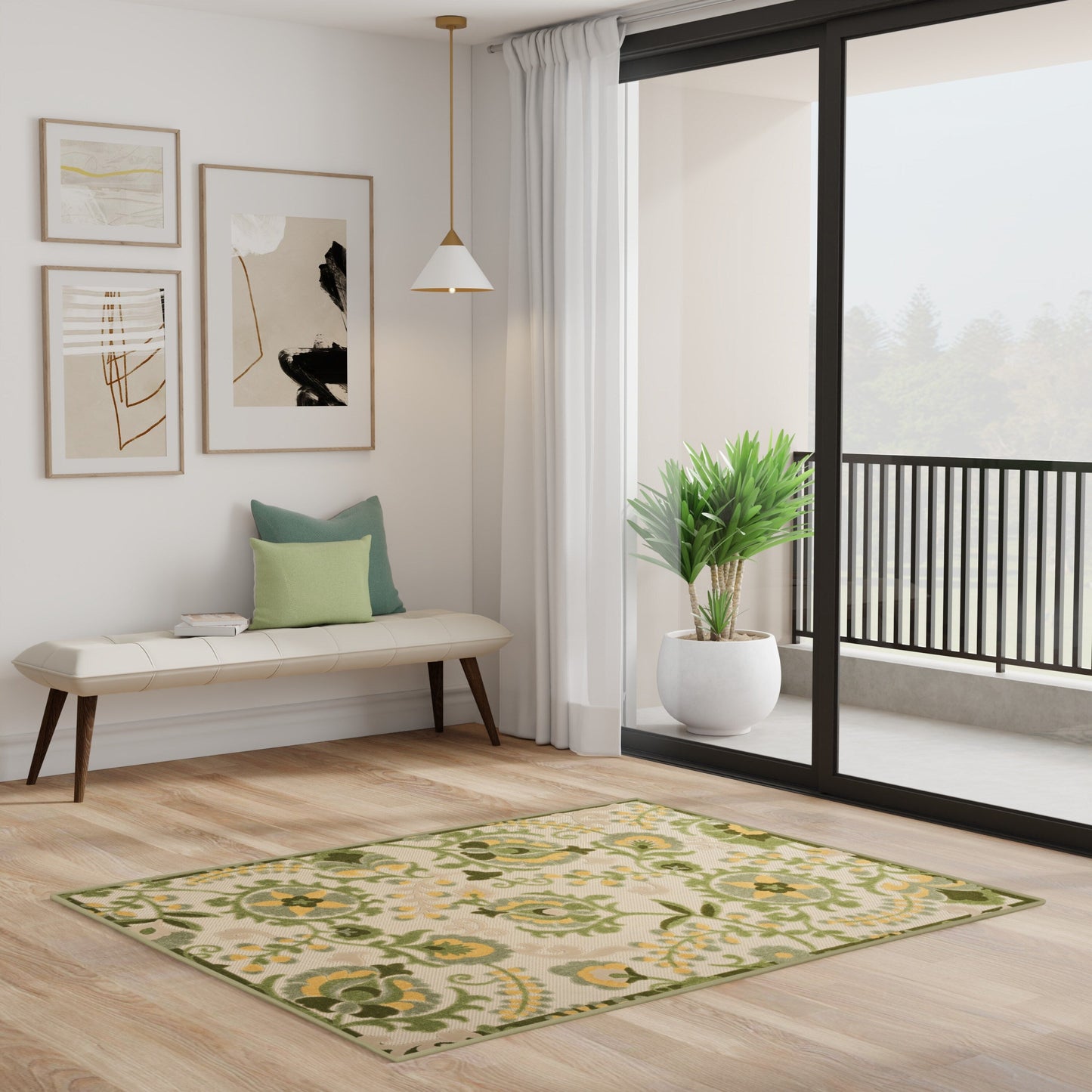 Tappeto floreale per interni/esterni Nourison Alice